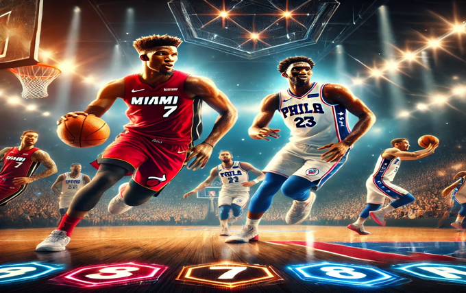 miami heat vs 76ers match player stats