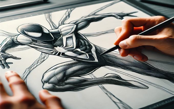 drawing:7barsug8u0w= spiderman